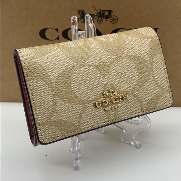 COACH Five Ring Key Case In Signature Canvas - Picture 1 of 16